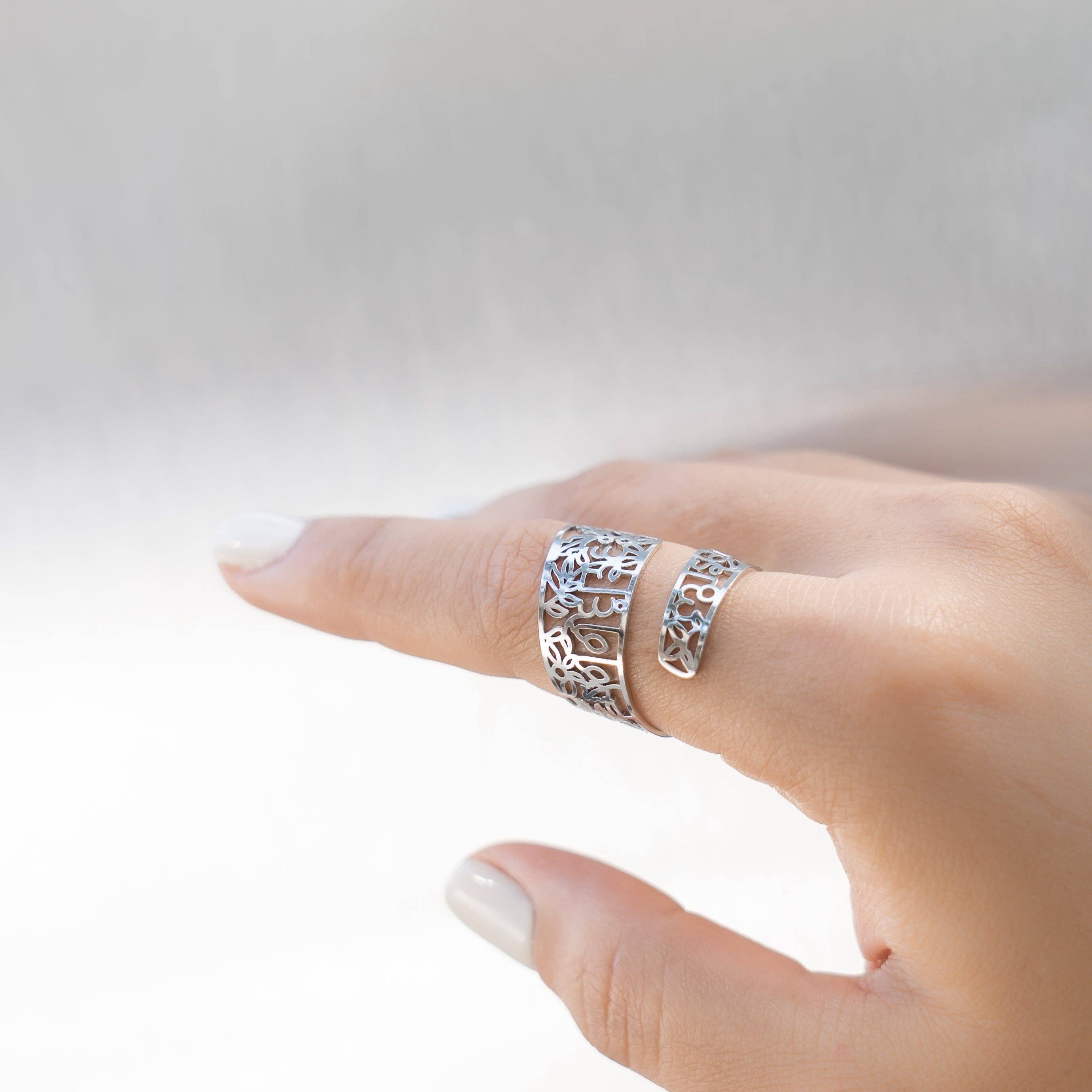 I Am Brave Wrapped Ring: Stainless Steel