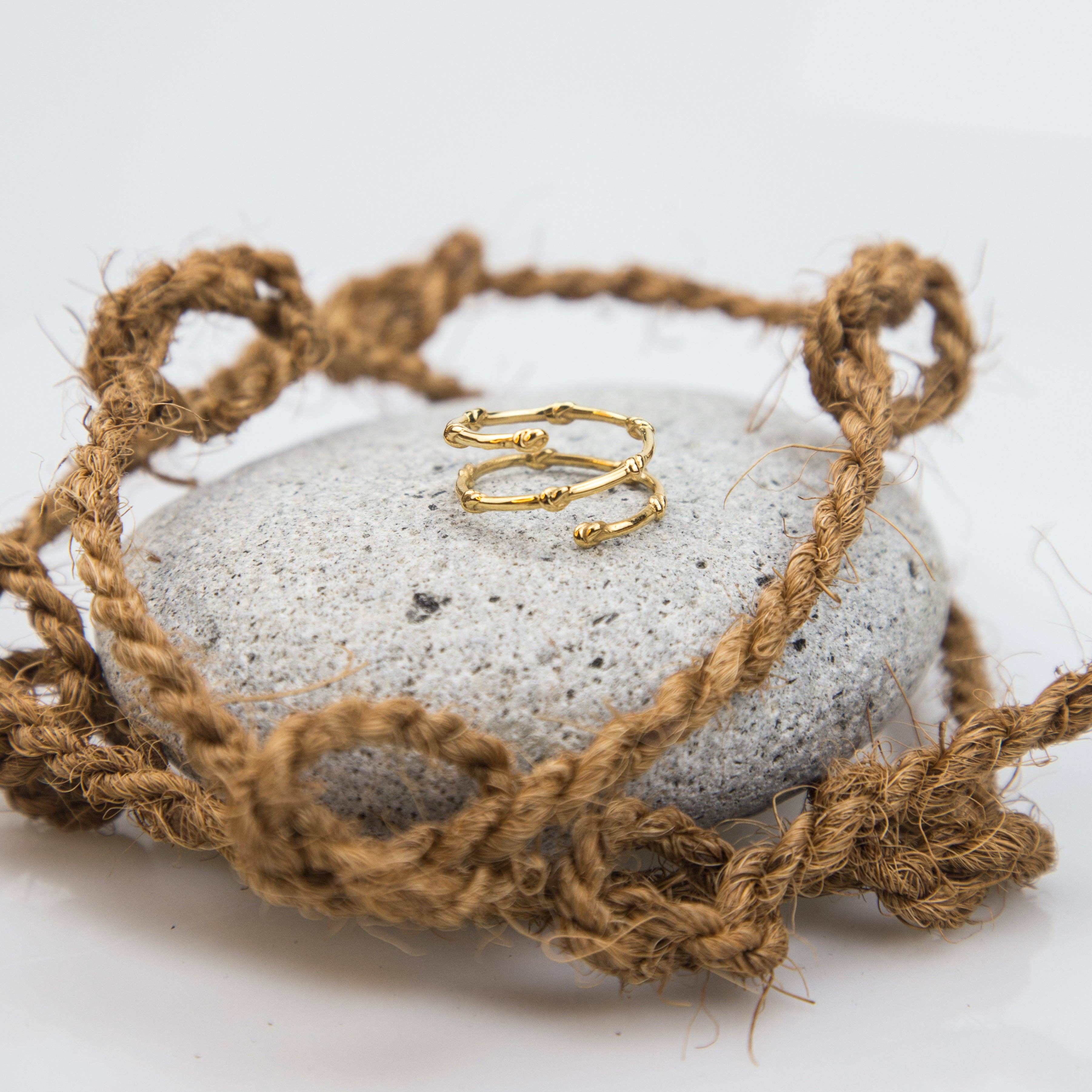 Knots of Freedom Ring: Stainless Steel