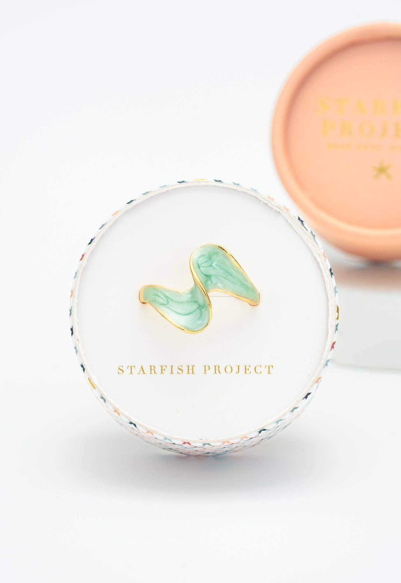 Ribbon of Light Ring in Mint