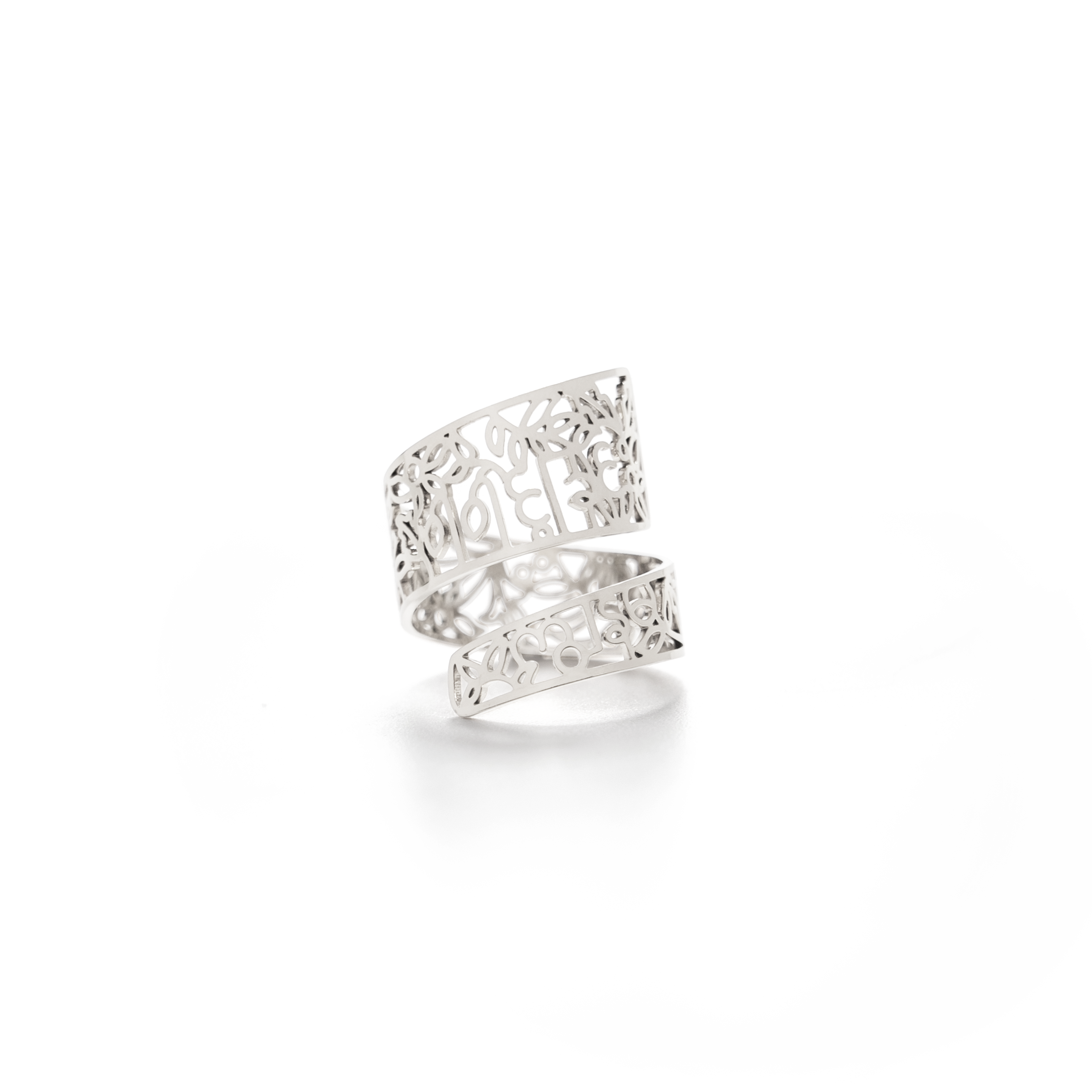 I Am Brave Wrapped Ring: Stainless Steel